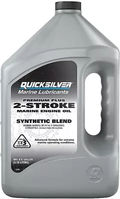 Quicksilver Premium Plus 2-Stroke Synthetic Blend Marine Oil - 1 Gallon • $31.99