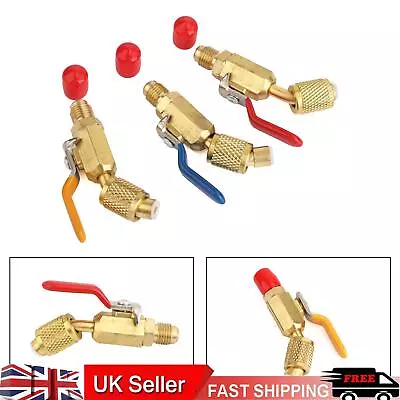 Coded Shut Valves AC HVAC Refrigeration Charging Hoses For R410A R134A UK • £17.98