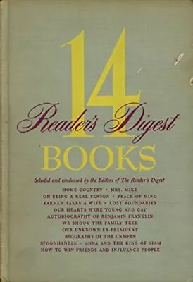 14 Reader's Digest Books: Home Country; Mrs. Mike; On Being A Real Person; P... • $7.39