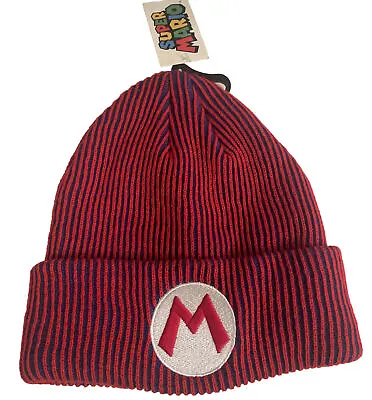 Nintendo Official Super Mario Red And Blue Striped Headwear New With Tags • $15