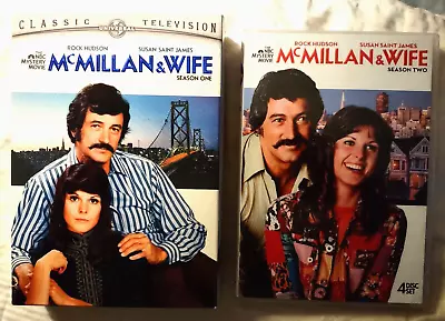 McMillan & Wife Lot! SEASONS  1 & 2! NBC Rock Hudson Susan Saint James! LIKE NEW • $5.99