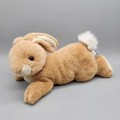 Vintage Eden Toys Bunny Peter Rabbit Plush Beige Stuffed Animal 14  Laying Down • $13.95