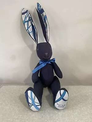 Paul Smith Parfum Bunny Teddy Bear Soft Toy Navy Blue Plush Rare • £12.99