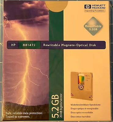 HP 88147J Rewritable Magneto-Optical Disk 5.2GB - New - Free S/H • $15