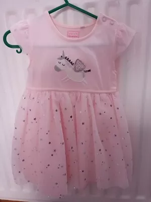 Girls Pink Dress From Blue Zoo 9-12 Months • £1.99