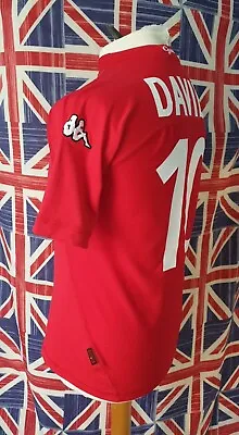 Vtg Wales International Football Jersey Red Home Shirt Size Medium Kappa Davies • £39.99