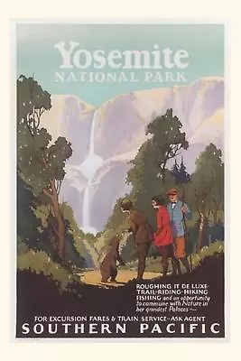 Vintage Journal Yosemite National Park Southern Pacific Railway Poster By Found  • $13.78