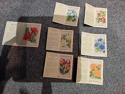 6 Small SILK FLOWERS & 1 Medium – KENSITAS (J. WIX) – 1934 • £7.50