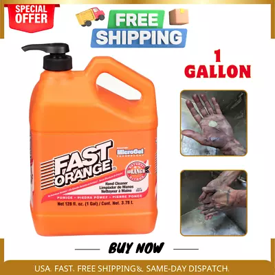 Permatex 25219 Fast Orange Pumice Lotion Hand Cleaner With Pump 1 Gallon • $16.99