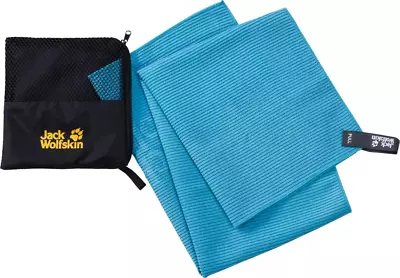 JACK WOLFSKIN GREAT BARRIER TOWEL XL TURQUOISE 80X40CM Brand New With Tags • £19.95