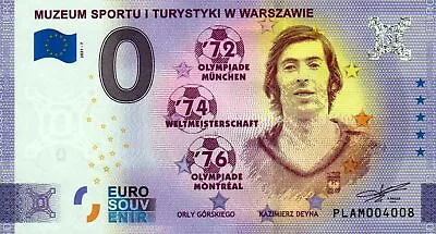 Zero Euro Bill - 0 Euro - Poland - Muzeum Sportu I Turystyki W Warszawie 2021-7 • £6