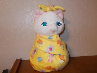 Disney Parks Babies Aristocats Marie Plush Pouch Blanket Wrap Doll Toy • $23.99