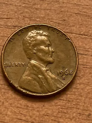 1968 S Lincoln Penny With Error On Rim And  L  In Liberty On Edge & More (153) • $295