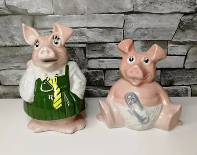 2 Wade NatWest Pig Piggy Bank Annabel Woody No Stoppers • £8.50