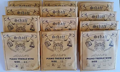 Schaff Roslau Piano Music Wire String Assortment Kit Set 12 1/3 Lb Coils Treble • $296.95