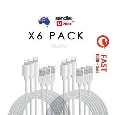 $22.99 • Buy 6X Fast USB Cable Charger Cord For Apple IPhone 7 8 X 11 12 13 Pro IPad Charging