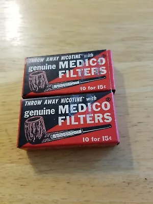 Vintage 2 Genuine MEDICO Pipe Filters In Original Boxes 1 Box Full (10) 1 Box 8 • $7.50