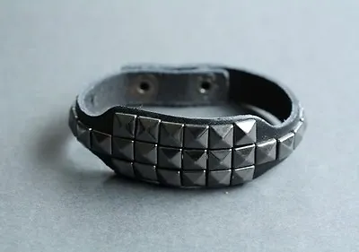 NEW Leather Hemp Metal Men's Bracelet Wristband Cuff • £8.54
