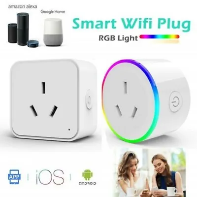 Smart AU Plug Outlet Switch Zigbee / WiFi Socket Voice Control For Alexa Google • $22.89