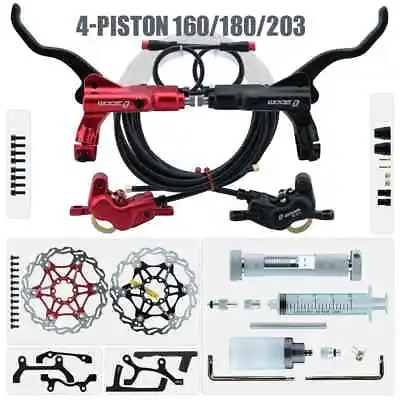 4-piston Disc Hydraulic Brake Electric Scooter Folding Mountain Bike Power Off • $299.48