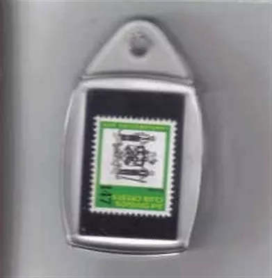 £3.95 • Buy 1970s Sun Football Club Crest Badge Stamp Single Plastic Keyring - Various Multi