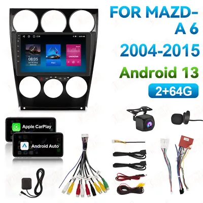 Carplay Car Stereo Radio GPS Navi WIFI For Mazda 6 2004-2015 Android 13 2+64GB • $179.99