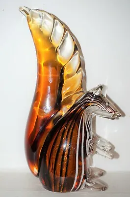 Gca Blown Art Glass Italian Desgin Style Squirrel Figurine • $59.95