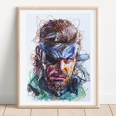 Solid Snake Ballpoint Pen Metal Gear Poster • $9.99