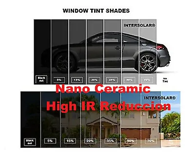 $49 • Buy Nano Ceramic Window  Tint 5%15% 20% 35% 50% 24  X 15  FT Intersolar® 2Ply  Us