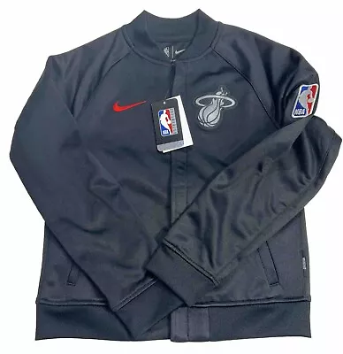 NWT BOYS Miami Heat Nike City Edition Showtime Therma Full-Zip Jacket Med 10-12 • $40