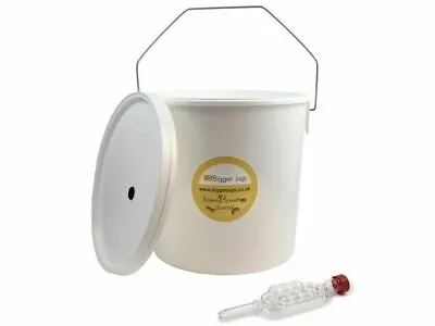 10 Litre Food Grade Fermentation Vessel Bucket Bin & Airlock Fermenting Homebrew • £10.99