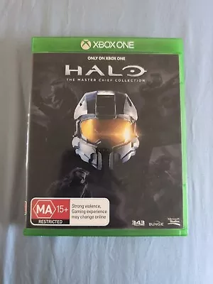 Mint Disc Xbox One Halo The Master Chief Collection Free Postage • $23