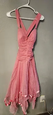 NWT MASQUERADE Pink Cocktail Prom Dress 3/4 • $33.99