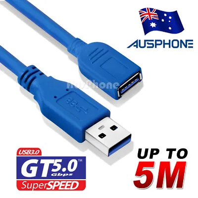$8.45 • Buy Super Speed USB 3.0 Male To Male Data Cable Extension Cord For Laptop PC Camera