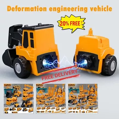 16/26/35Pcs Magnetic Transform Engineering Car Assembled Toys • $27.46