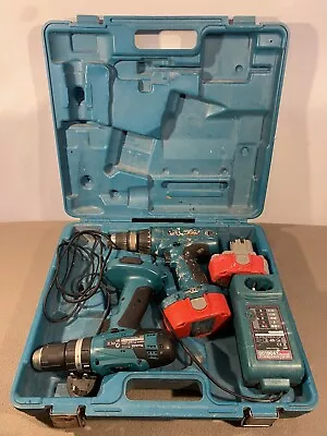 Makita 8391D Combi Drill 18v 1 Drill 2 Faulty Batteries Charger And Carry Case • £59.99