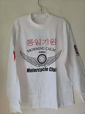 Vintage Korean Motorcycle Club 2002 White Long Sleeve T Shirt New US Medium  • $28.95