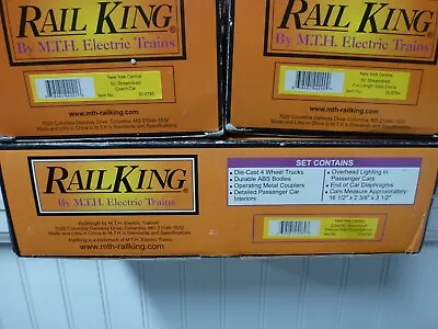 MTH Railking New York Central Add-On 4 Car Passenger Set 30-6783 • $120
