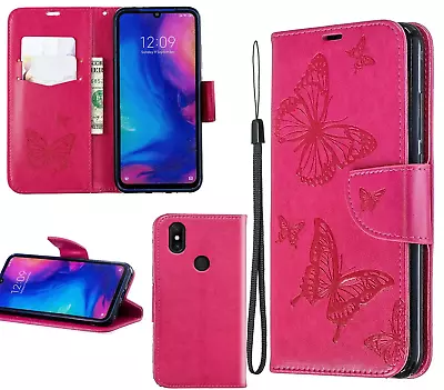 Xiaomi Mi Mix 3 Wallet Case Embossed Pu Leather Twin Butterfly • $7.50