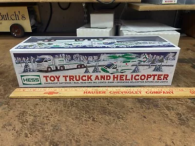 Hess 2006 Truck & Helicopter - White/Green • $5