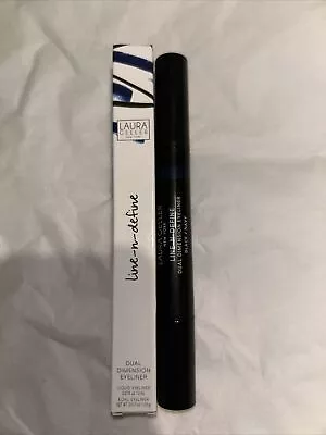 Laura Geller Line-N-Define Dual Dimension Liquid Eyeliner Black / Navy Boxed • £4