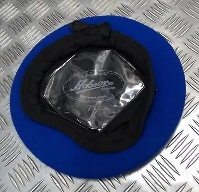 Mid Blue Beret Genuine Hobson London Military Manufactures Sample 7 1/4 • $34.26