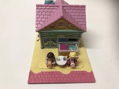 Vintage Polly Pocket Bluebird 1993 Pollyville Beach Cafe Complete With Figures • $55