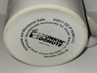 $8.99 • Buy Dunkin' Donuts DD Coffee Orange White Lettering Ceramic Mug 2011