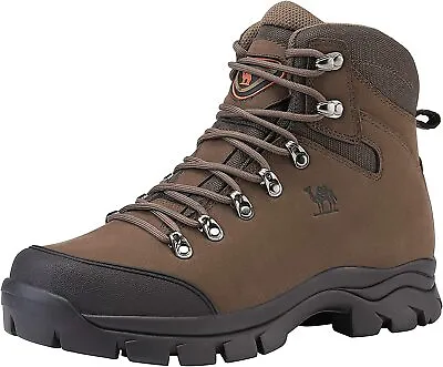 CAMEL CROWN Mens Hiking Boots Outdoor Trekking Backpacking Boot Mid Hiker Boot F • $164