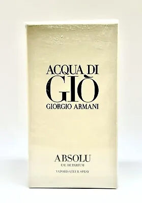 Acqua Di Gio Absolu By Giorgio Armani Cologne For Men EDP 4.2 Oz • $149.99