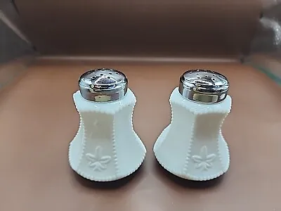 Vintage Milk Glass Salt & Pepper Shakers 3  • $10.69