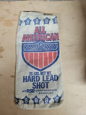 Vintage All  American Lead Shot Bag No 8  Empty  • $9.99