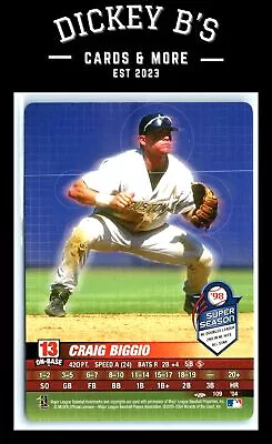 2004 MLB Showdown Trading Deadline #109 Craig Biggio Houston Astros • $1.25