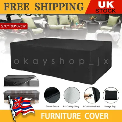 £13.99 • Buy Outdoor Furniture Cover Garden Cube Waterproof Patio Rattan Table Heavy Duty Set